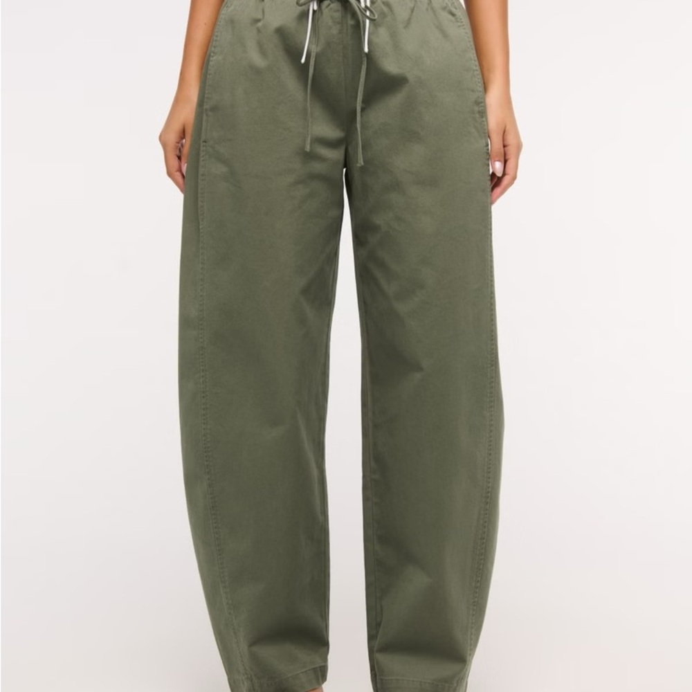 Olive Green abercrombie barrel Pants